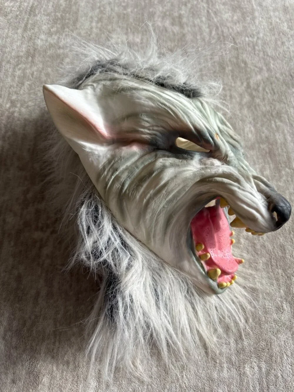 Vintage Werewolf Half Mask Realistic Details Cosplay Or Halloween Costume